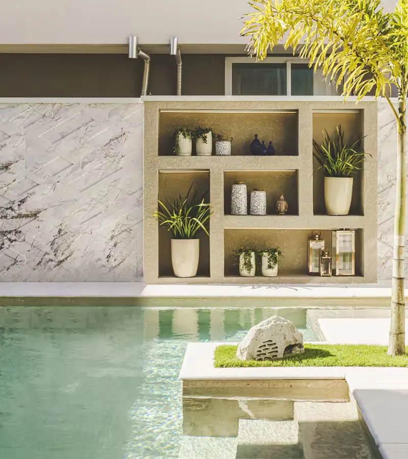 Construção de uma nova piscina